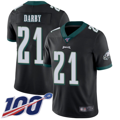 Men Philadelphia Eagles #21 Ronald Darby Black Alternate Vapor Untouchable NFL Jersey Limited Player->nfl t-shirts->Sports Accessory
